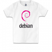 Детская футболка Debian