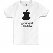 Дитяча футболка Apple - Think twice