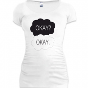 Женская удлиненная футболка Okay? Okay.