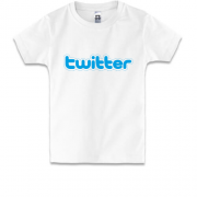 Дитяча футболка з логотипом Twitter