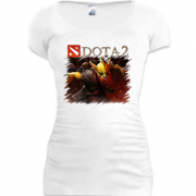 Женская удлиненная футболка DOTA 2 HD