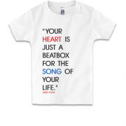 Детская футболка Your heart is beatbox