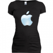Женская удлиненная футболка с логотипом Apple