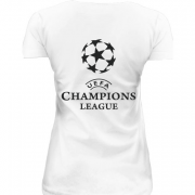 Женская удлиненная футболка Лига чемпионов
