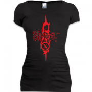 Женская удлиненная футболка Slipknot (logo)