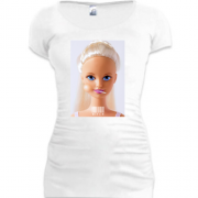 Женская удлиненная футболка Bitch Barbie