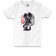 Дитяча футболка Дракон і полум'я