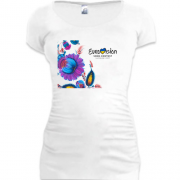 Женская удлиненная футболка Eurovision (2)