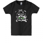 Детская футболка с котом-охотником