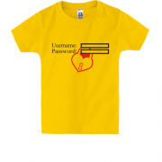 Детская футболка Логин пароль