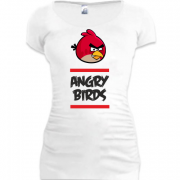 Женская удлиненная футболка "Энгри бердс"