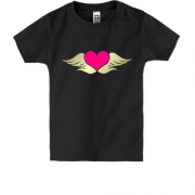 Детская футболка Сердце с крыльями