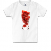 Дитяча футболка полуничний коктейль
