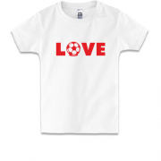 Дитяча футболка Love футбол