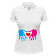 Жіноча сорочка-поло Серце в руках