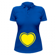 Жіноча сорочка-поло Серце 2