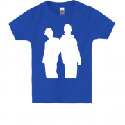 Детская футболка "Силуэты Дина и Сэма"
