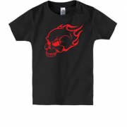 Дитяча футболка Flaming Skull