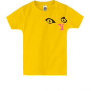 Детская футболка кошачья мордашка