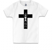 Дитяча футболка Хрест зі скелетом