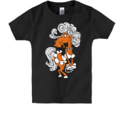 Детская футболка Гламурная лошадка