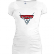 Женская удлиненная футболка с логотипом Тачки 3 (Cars 3)