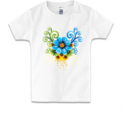 Дитяча футболка з орнаментом із квітів (2)