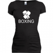 Женская удлиненная футболка Бокс