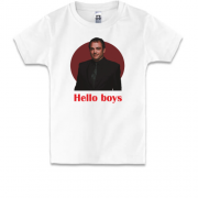 Детская футболка с Кроули - hallo boys