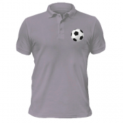 Чоловіча футболка-поло з футбольним м'ячем