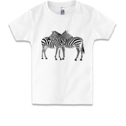 Дитяча футболка із зебрами