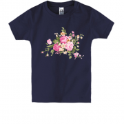 Детская футболка с рисунком роз