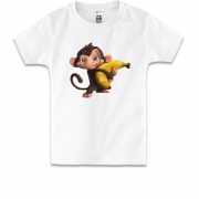 Дитяча футболка мавпа з бананом