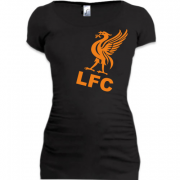 Женская удлиненная футболка символ Ливерпуль