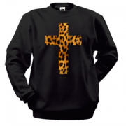 Свитшот с леопардовым крестом