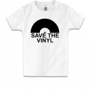 Дитяча футболка Save the vinyl