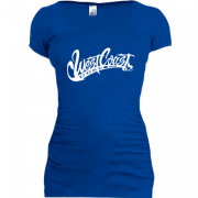 Женская удлиненная футболка West Coast Customs