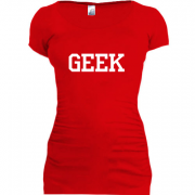 Женская удлиненная футболка Geek (гик)