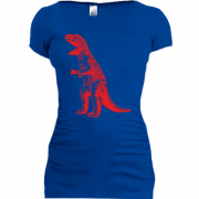 Женская удлиненная футболка Шелдона Dino