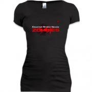Женская удлиненная футболка Counter-Strike Nexon: Zombies