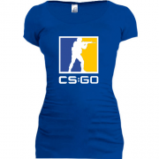 Женская удлиненная футболка CS:GO (2)