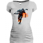 Женская удлиненная футболка Battlefield 4 (2)
