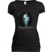 Женская удлиненная футболка Dishonored 2