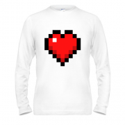 Лонгслив Minecraft heart