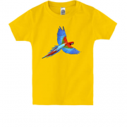 Детская футболка с попугаем