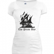 Женская удлиненная футболка The Pirate Bay