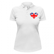 Жіноча футболка-поло Люблю Британію