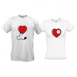 Парные футболки Сердце-розетка