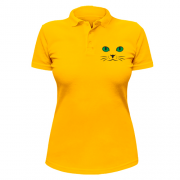 Жіноча футболка-поло з котячими очима