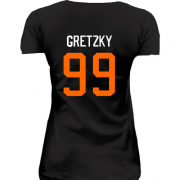 Женская удлиненная футболка Wayne Gretzky